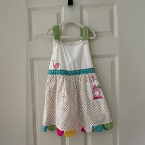 Adorable Powell Craft of England  girls  sundress, patchwork -size 4-5yr